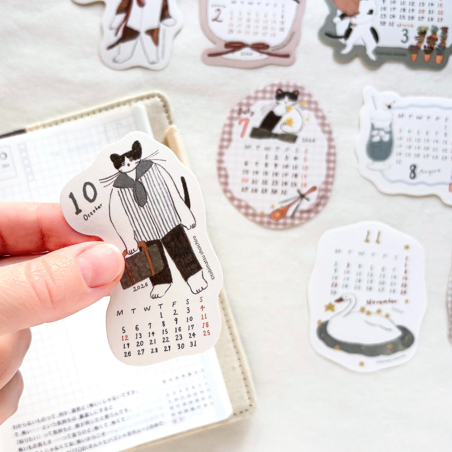 Shoichiro Tobimatsu / 2026 Calendar Sticker Set