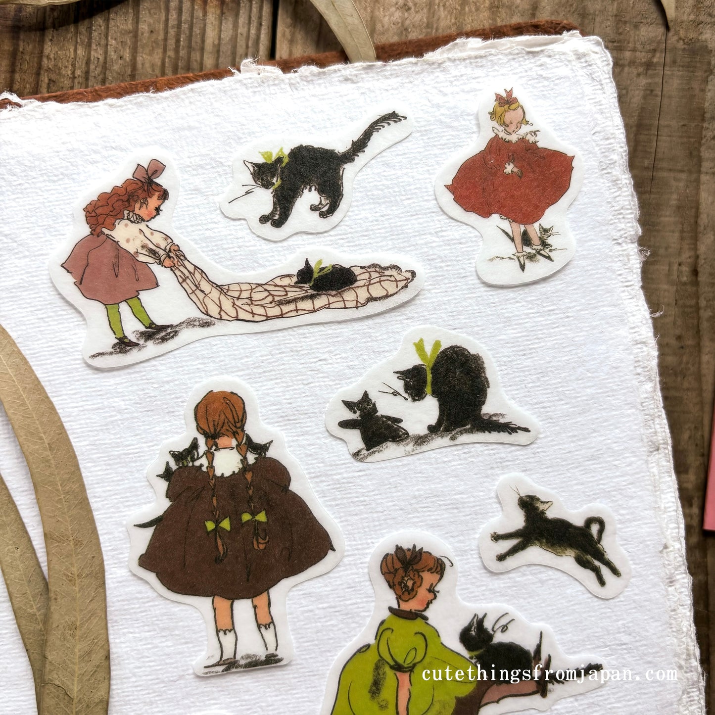 Rei Kurahashi Flake Stickers - Black Cat