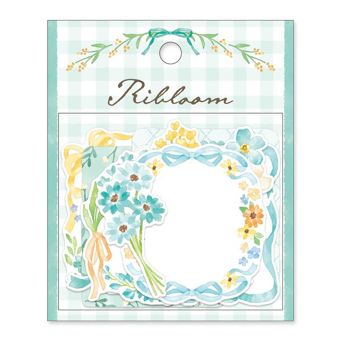 Mind Wave / Flake Stickers - Blue Flower Frames