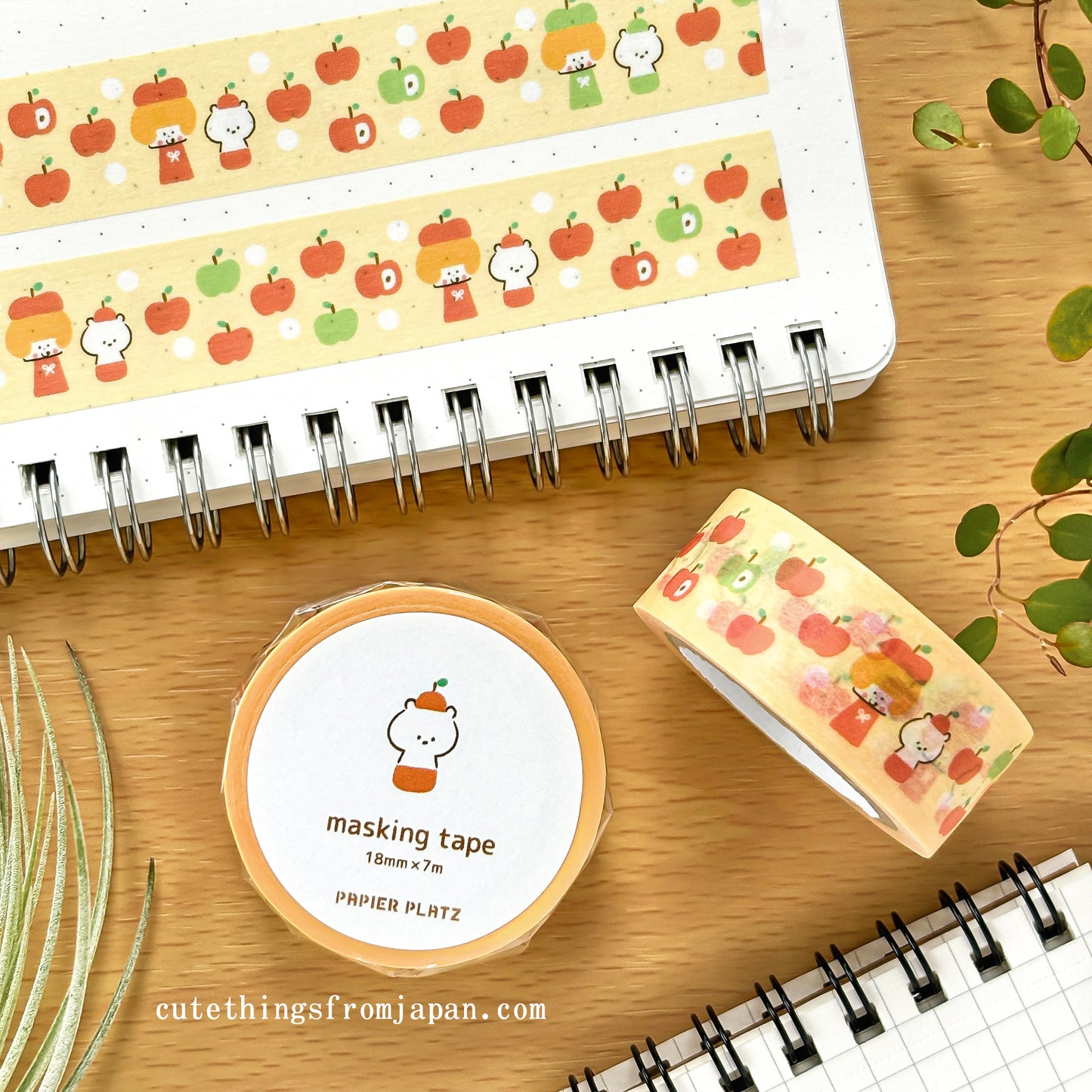 Last Stock mizutama Washi Tape - Apple