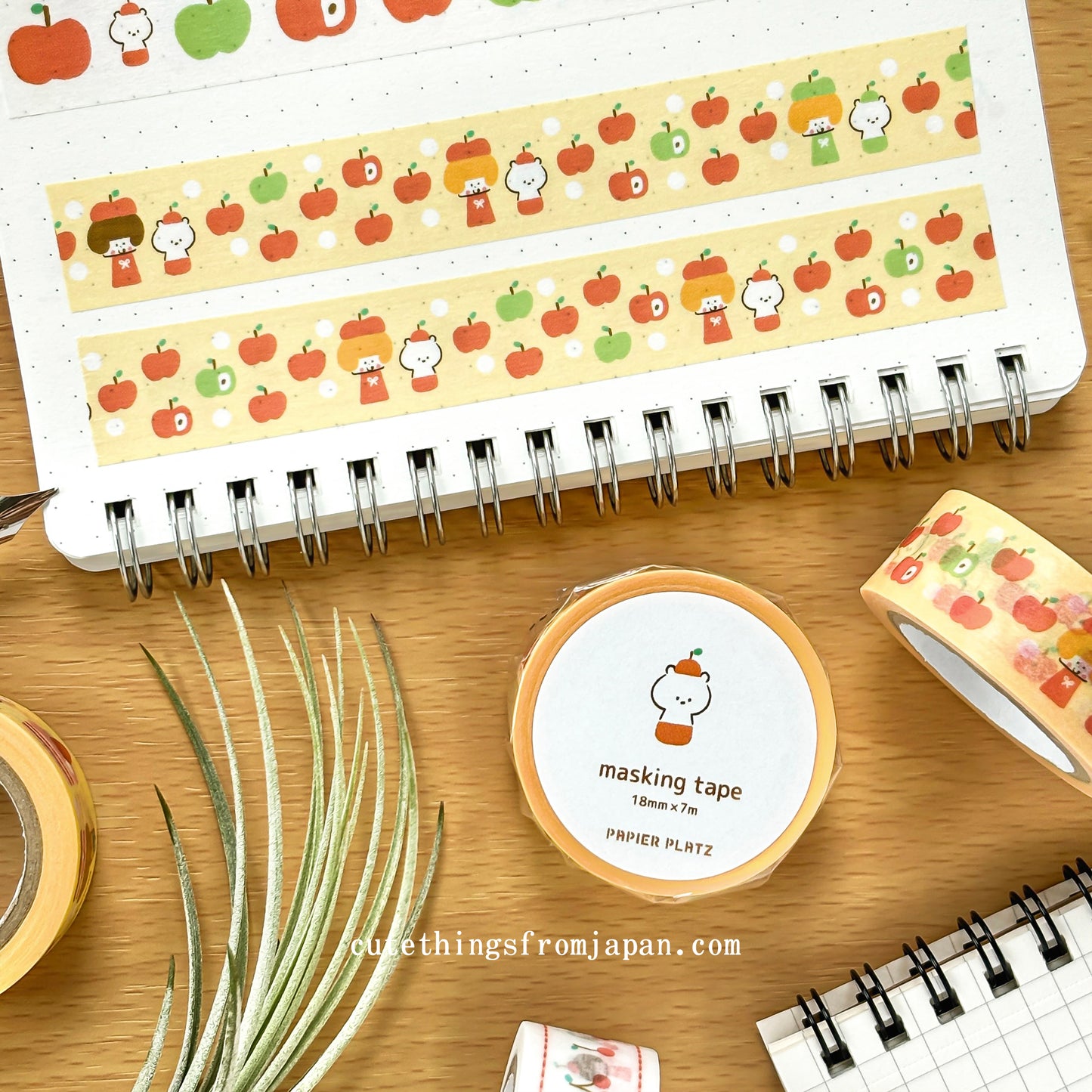 Last Stock mizutama Washi Tape - Apple