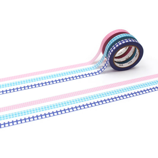 Slim Washi Tape Set - Grid