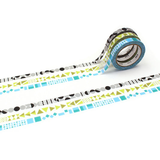 Slim Washi Tape Set - Shapes