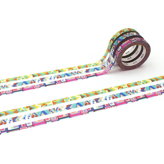 Slim Washi Tape Set - Retro