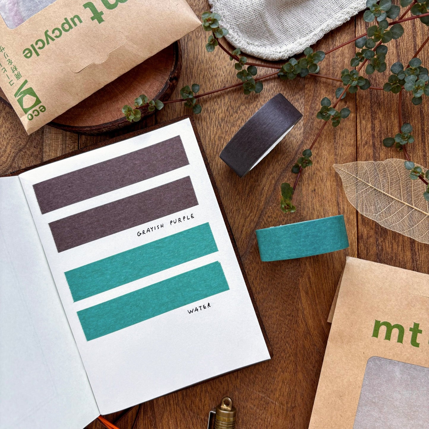 mt / Upcycle Washi Tape Set - Grayish Purple x Water