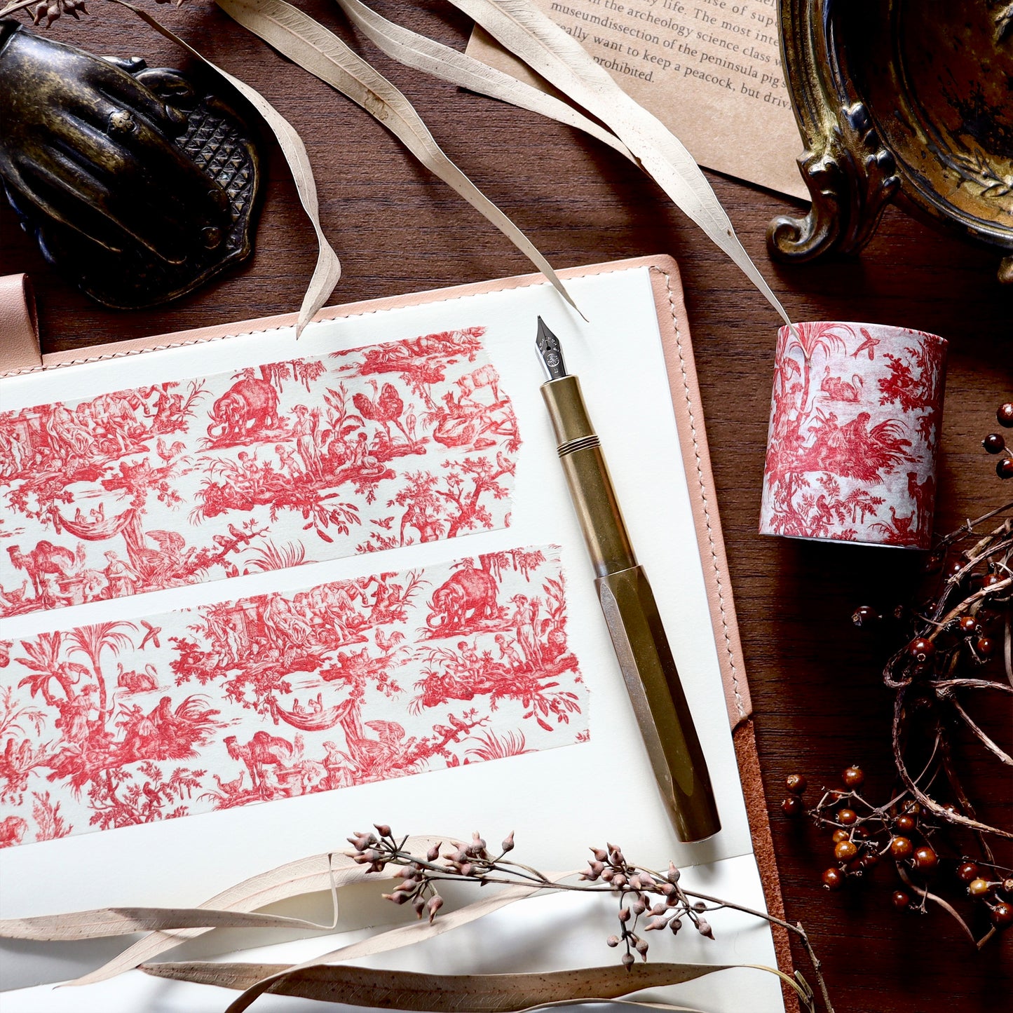 Toile de Jouy x mt Washi Tape - Les Quatre Parties du Monde