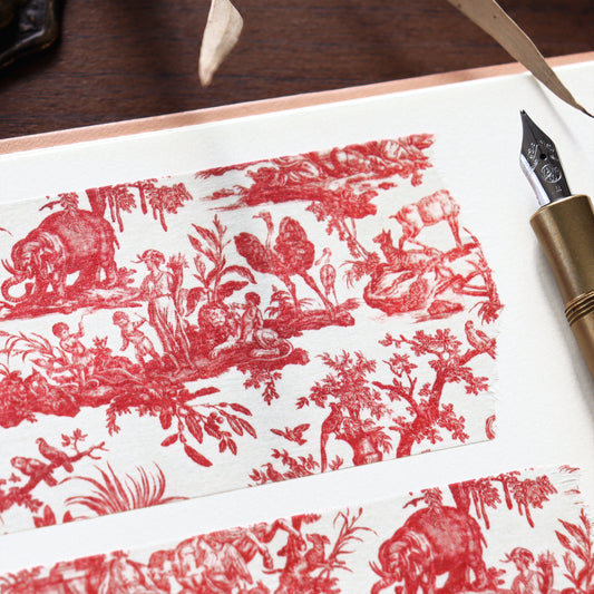 Toile de Jouy x mt Washi Tape - Les Quatre Parties du Monde