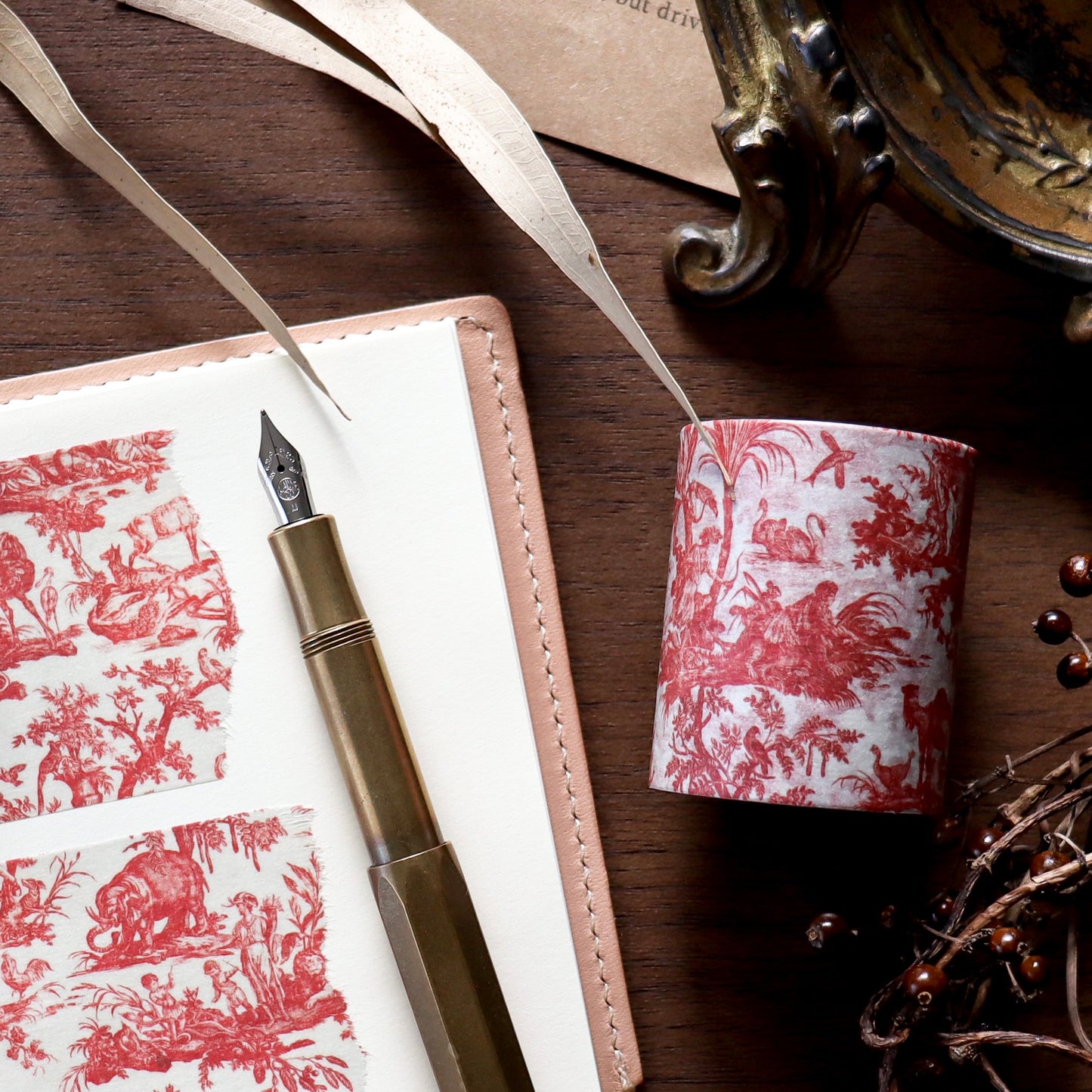 Toile de Jouy x mt Washi Tape - Les Quatre Parties du Monde