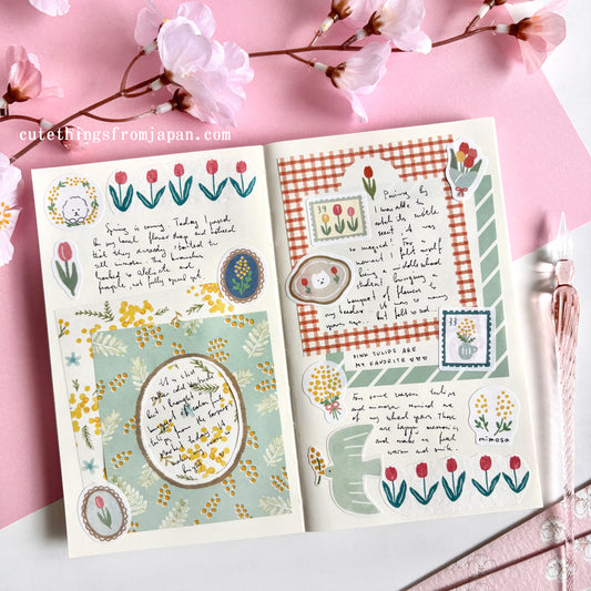 Spring Edition Flake Stickers - Mimosa