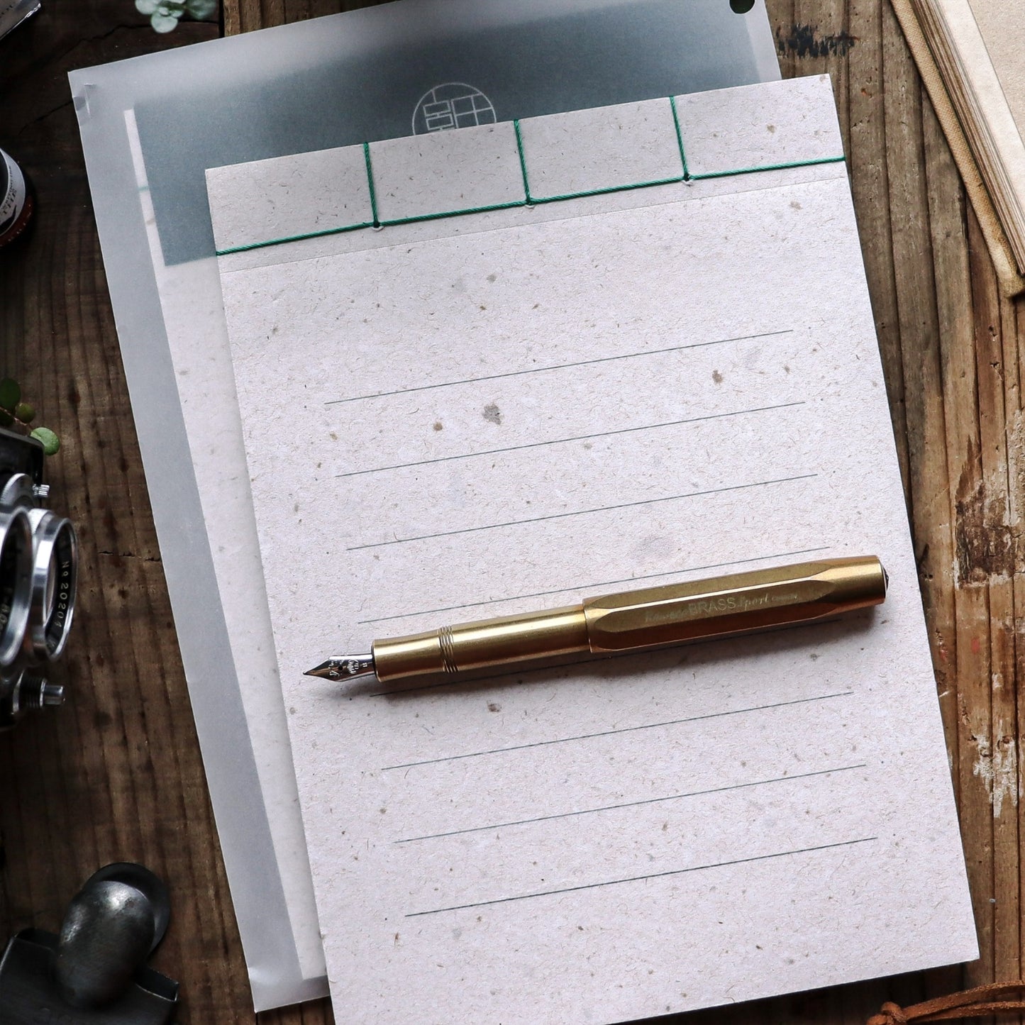 Sutenai 100% Washi Paper Note Pad - A5 (Ruled)