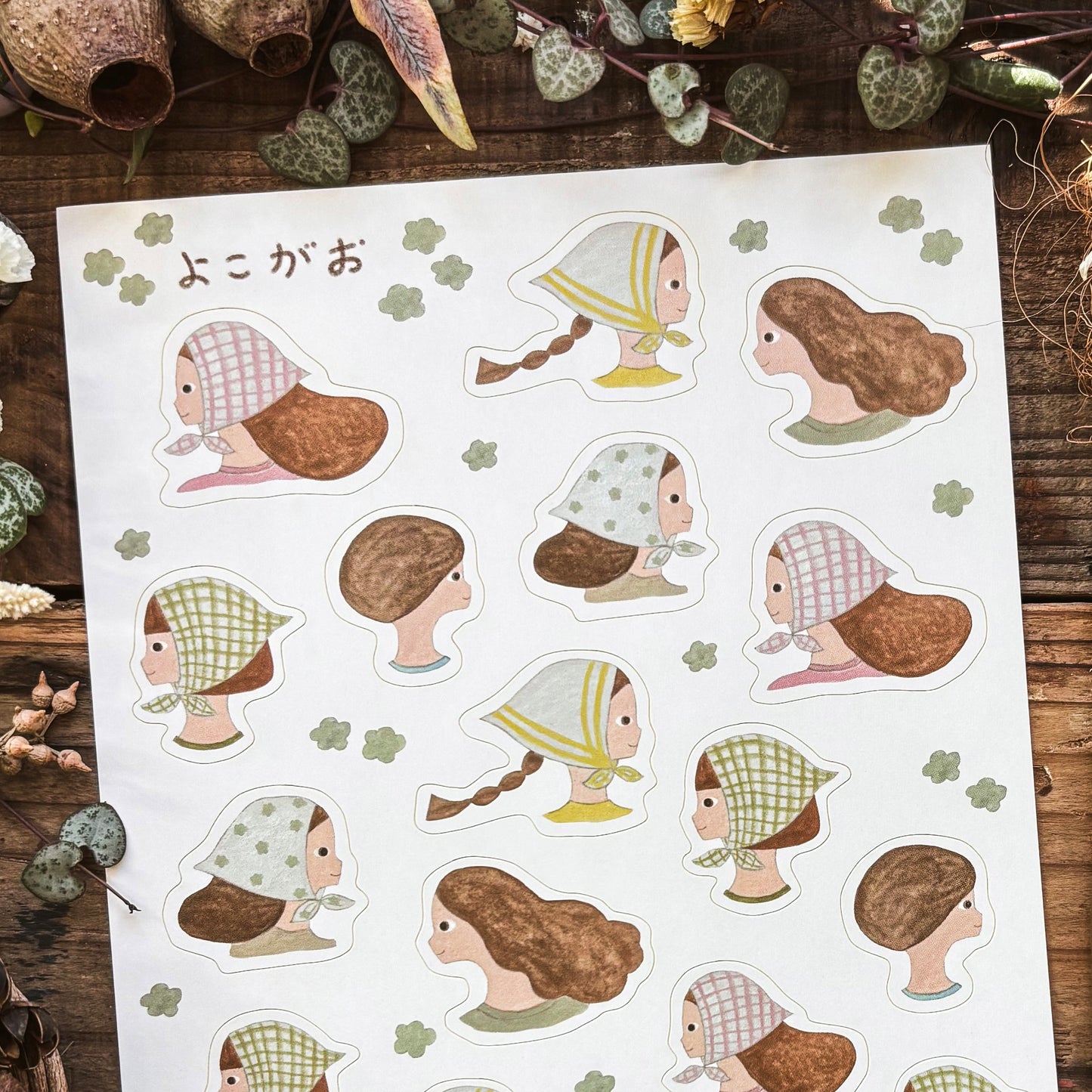 Necktie / Stickers - Face (A5 size)