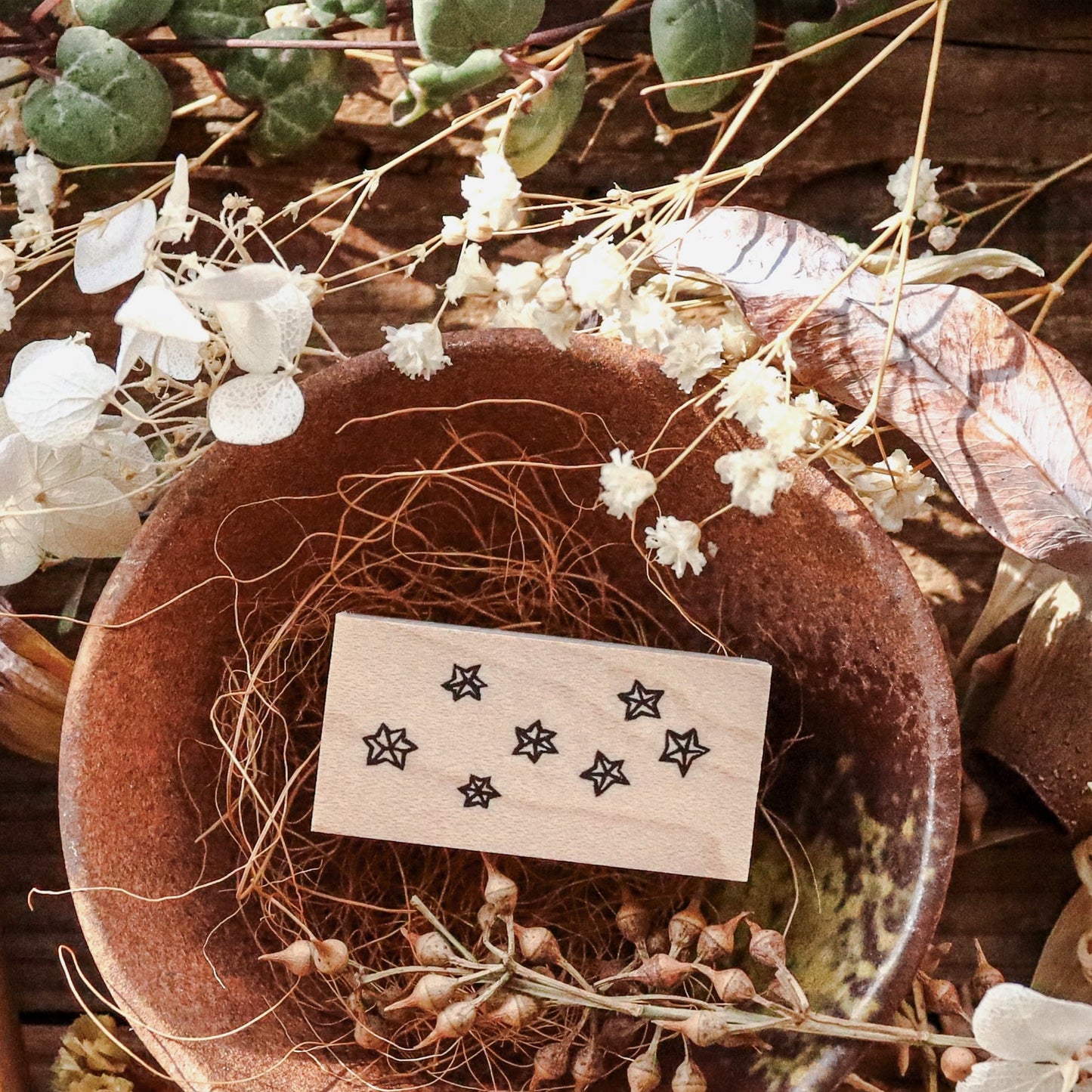 Necktie / Rubber Stamp - Shiny Stars