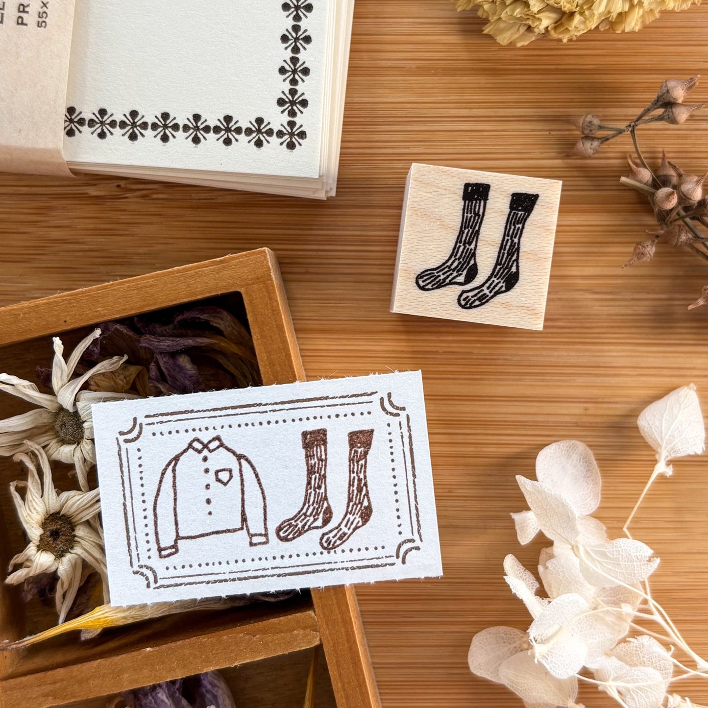 Necktie / Rubber Stamp - Socks