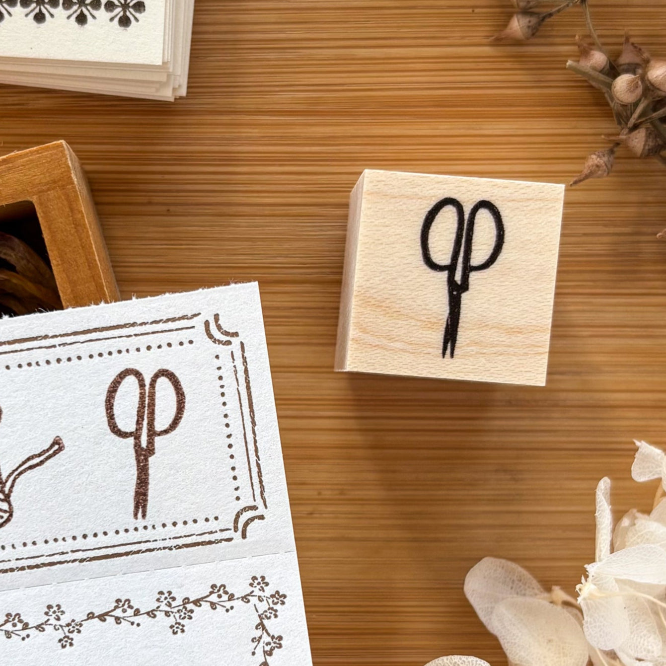 Necktie / Rubber Stamp - Scissors