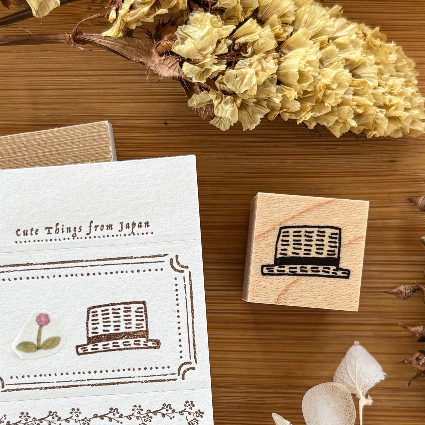 Necktie / Rubber Stamp - Straw Hat