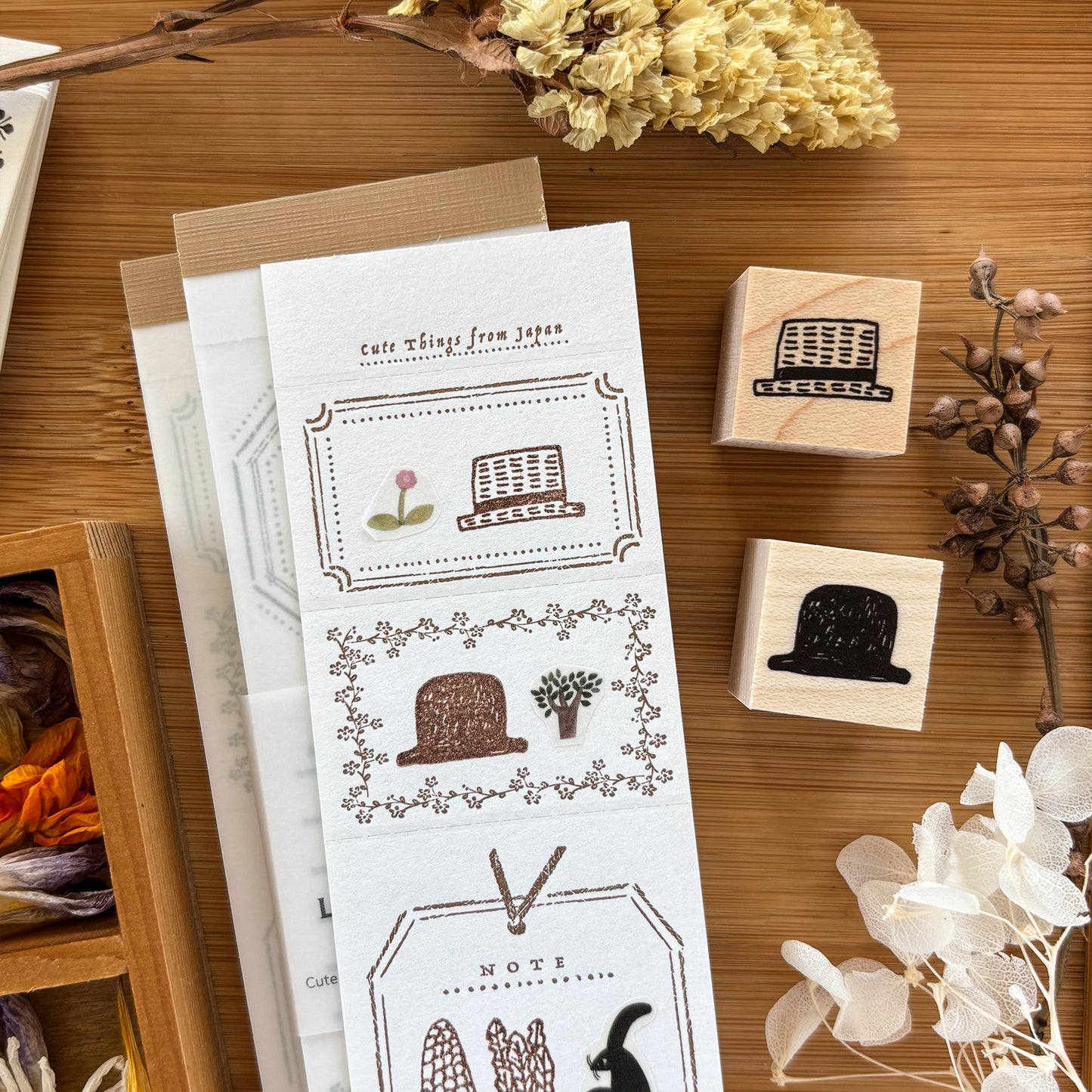 Necktie / Rubber Stamp - Hat