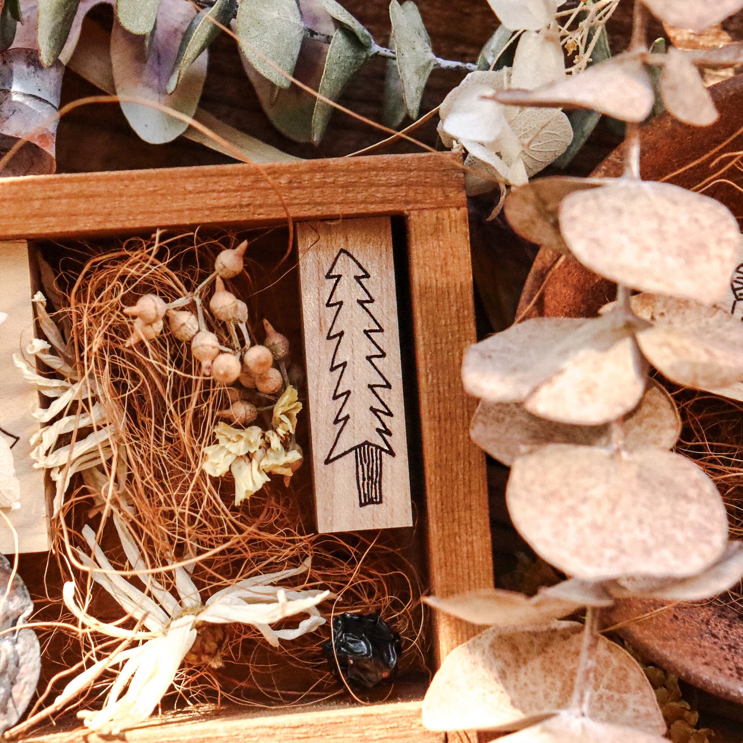 Necktie / Slim Rubber Stamp - Tree