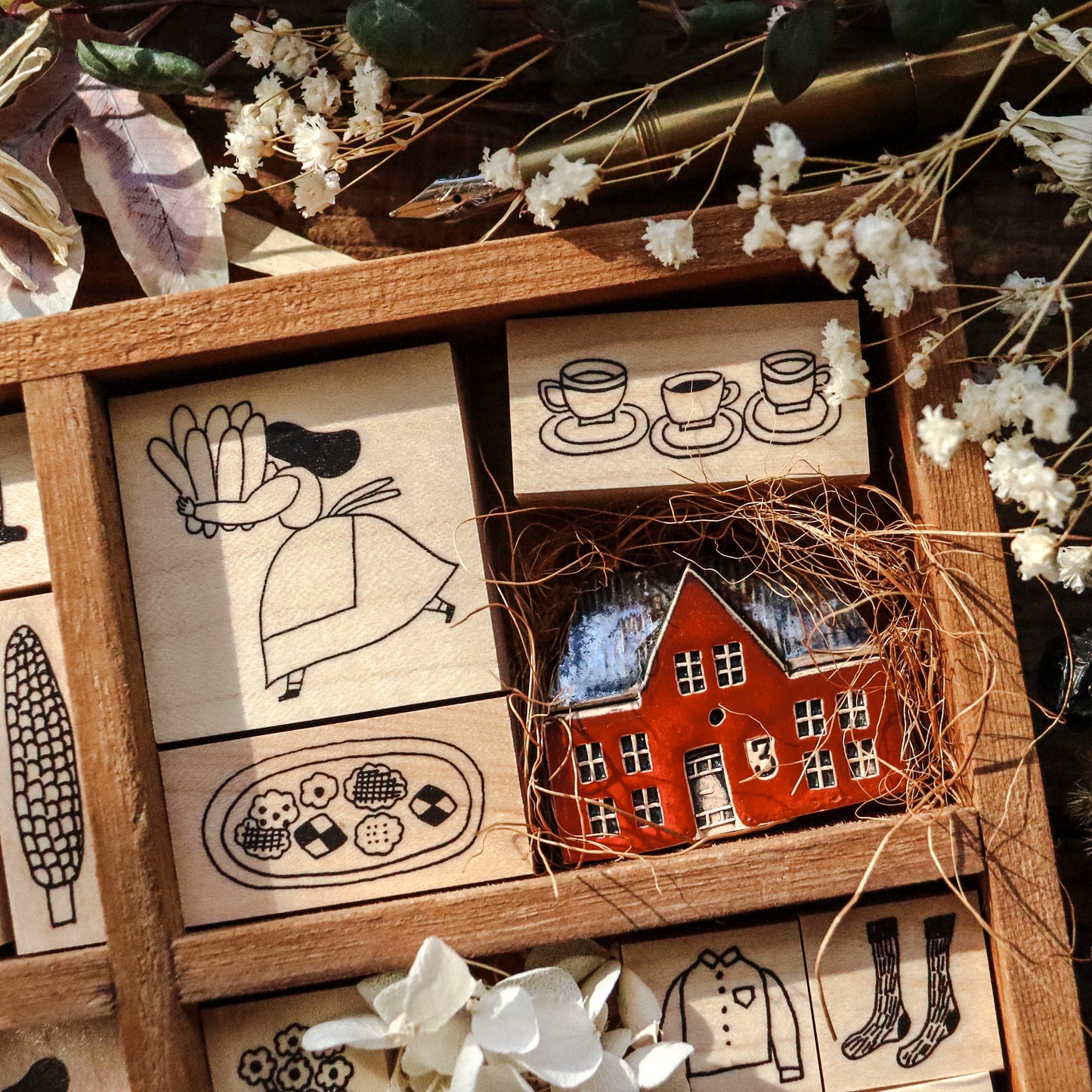Necktie / Rubber Stamp - Socks
