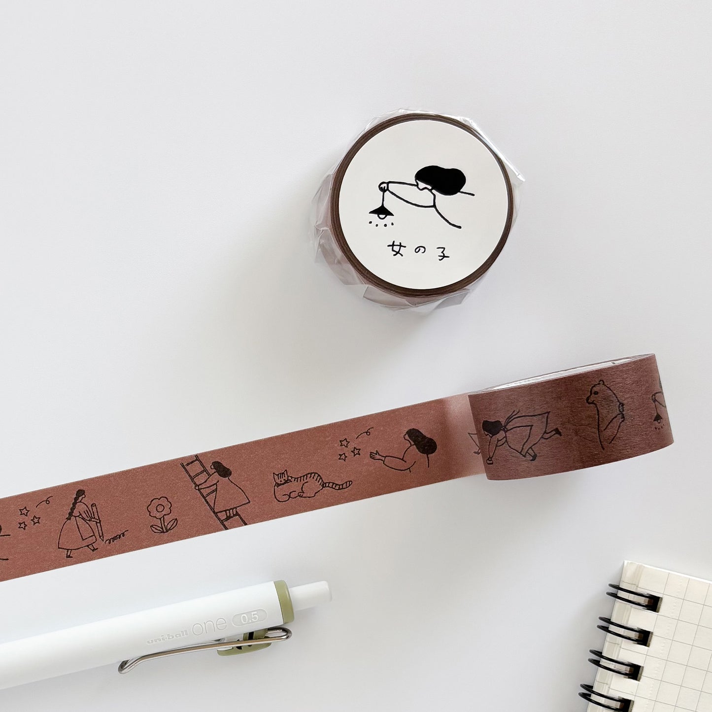 Necktie / Washi Tape - Girl
