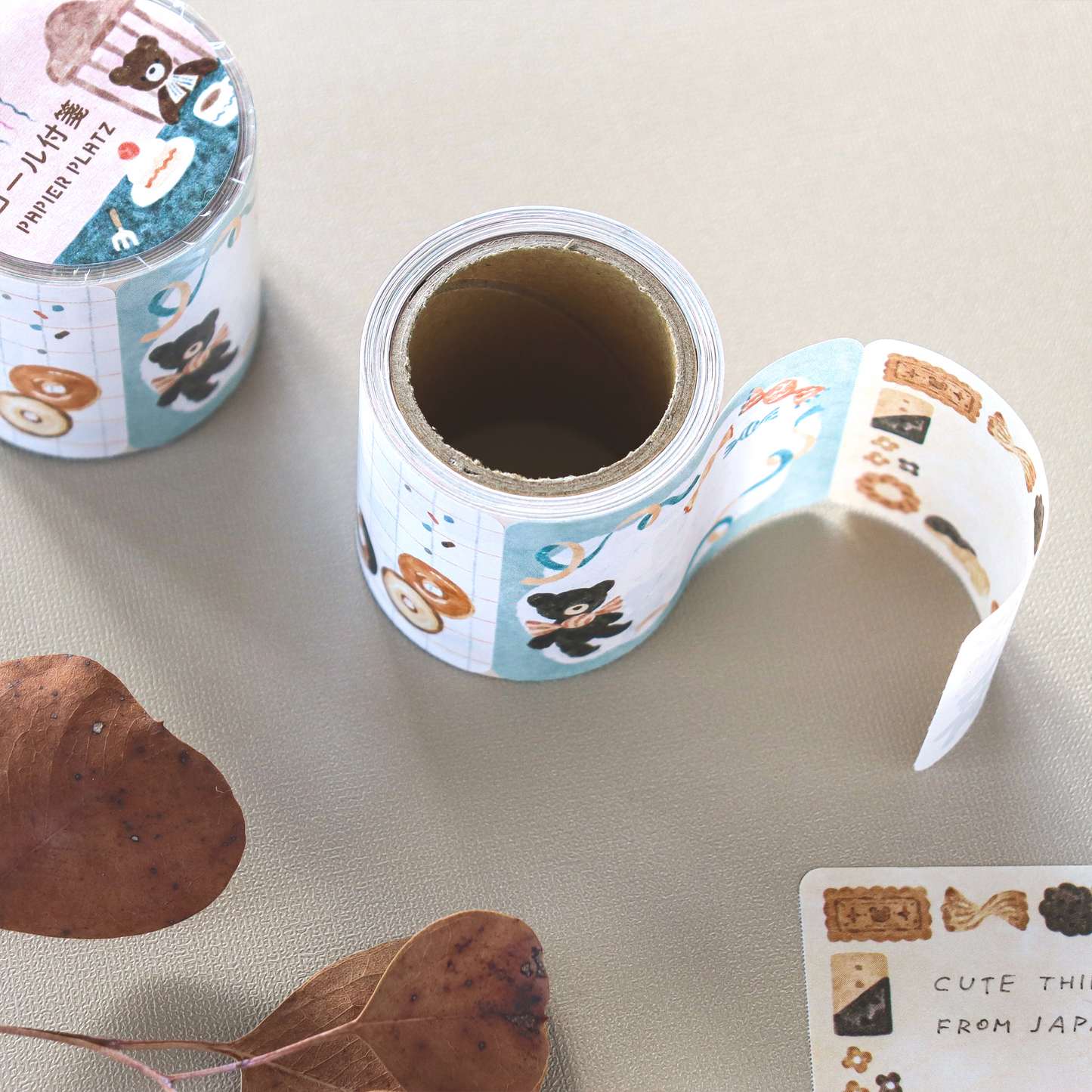 Papier Platz x Waka Nakauchi Roll Sticky Notes - Bear’s Sweets Shop