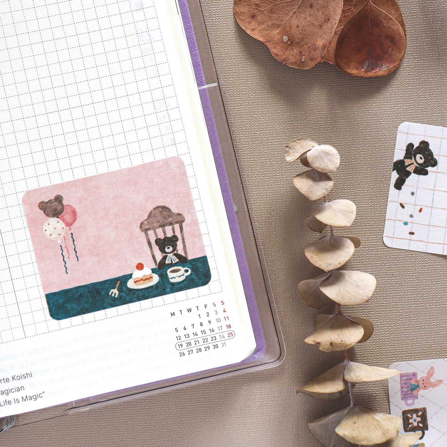 Papier Platz x Waka Nakauchi Roll Sticky Notes - Bear’s Sweets Shop