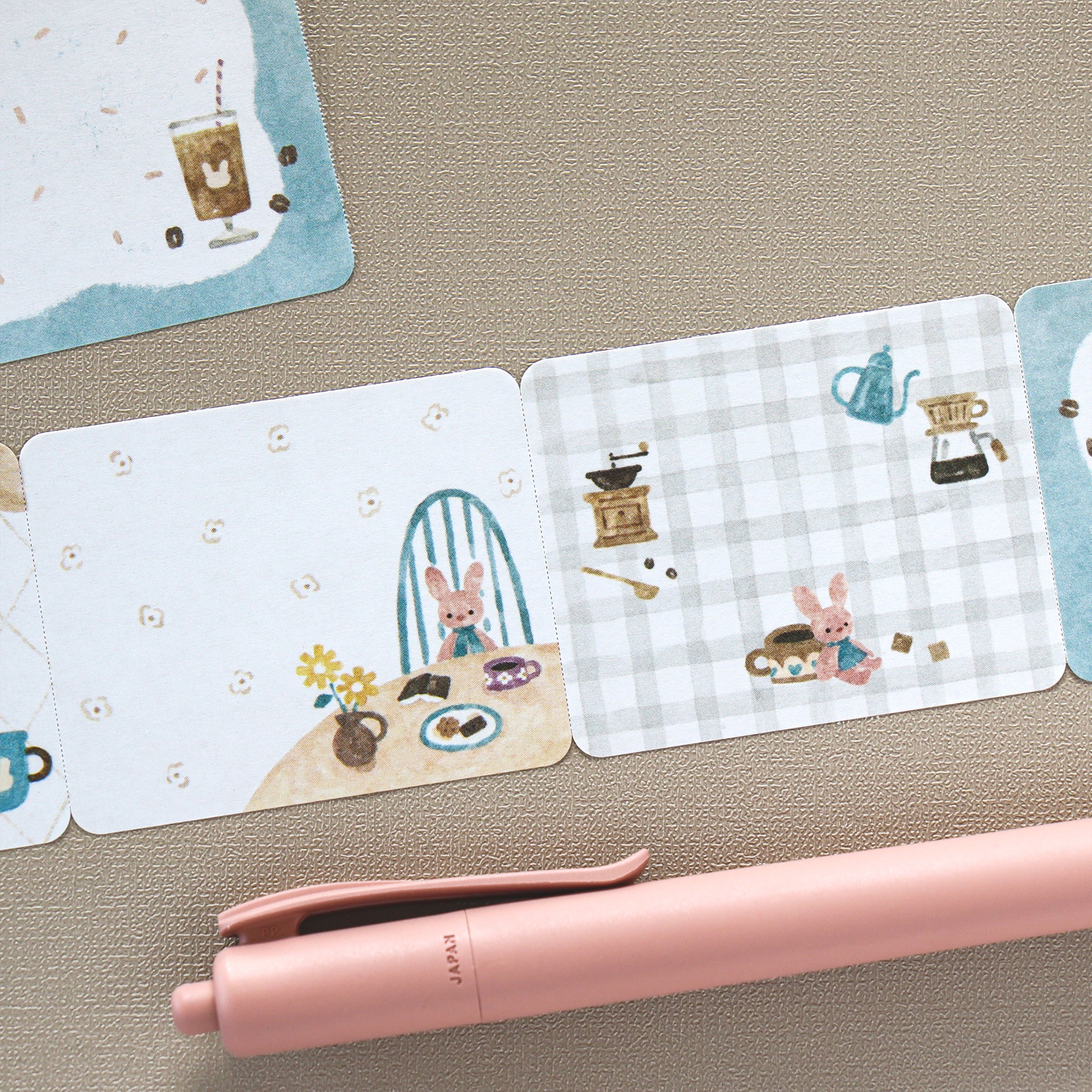 Waka Nakauchi Roll Sticky Notes - Bunny's Cafe