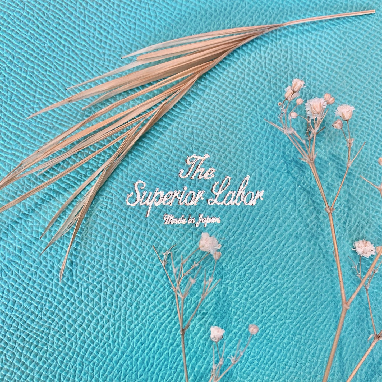 THE SUPERIOR LABOR / シュペリオールレイバー カーフレザーノートカバー【ブルー・A5】