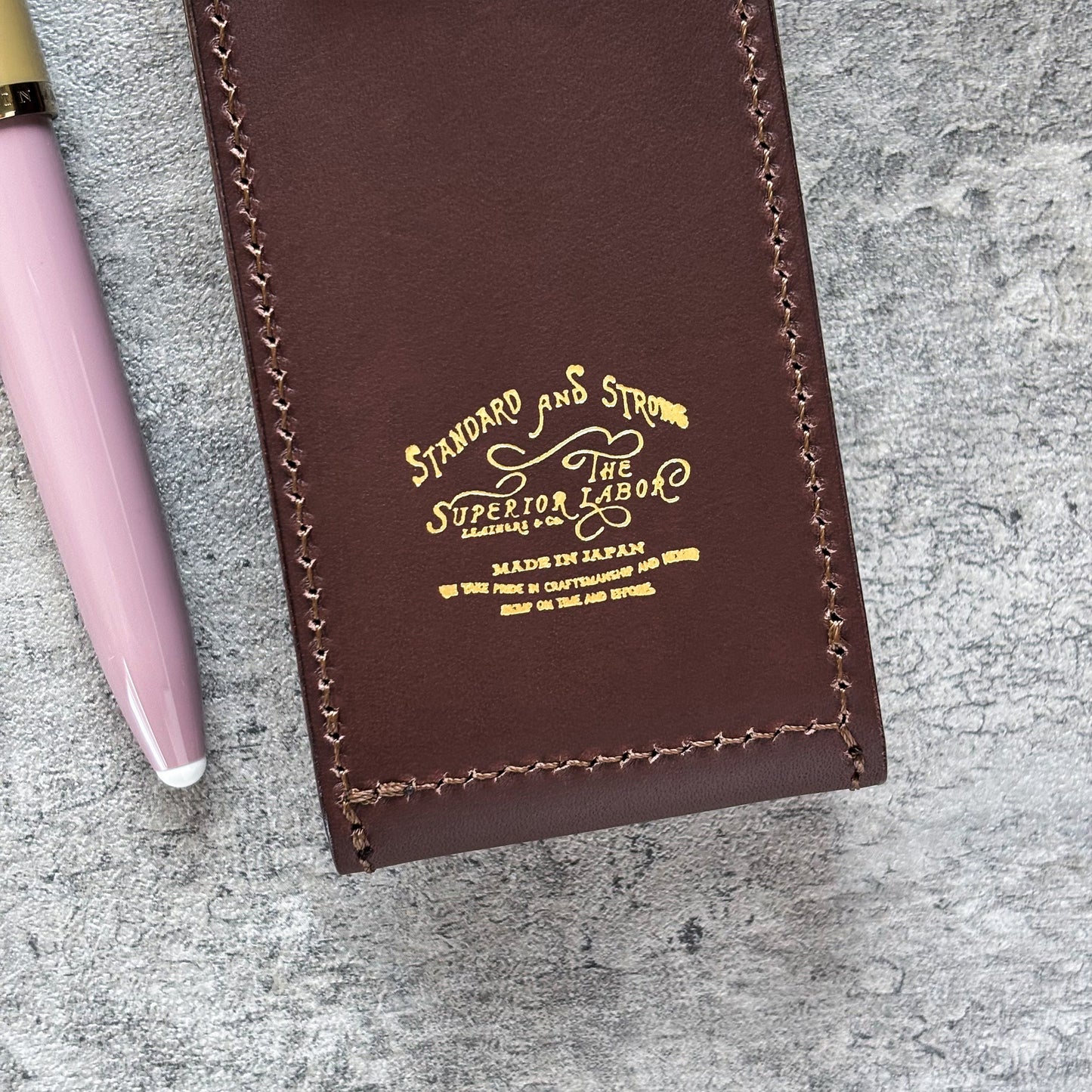 The Superior Labor / INGRASSATO Leather Fountain Pen Case - (2 Pens)