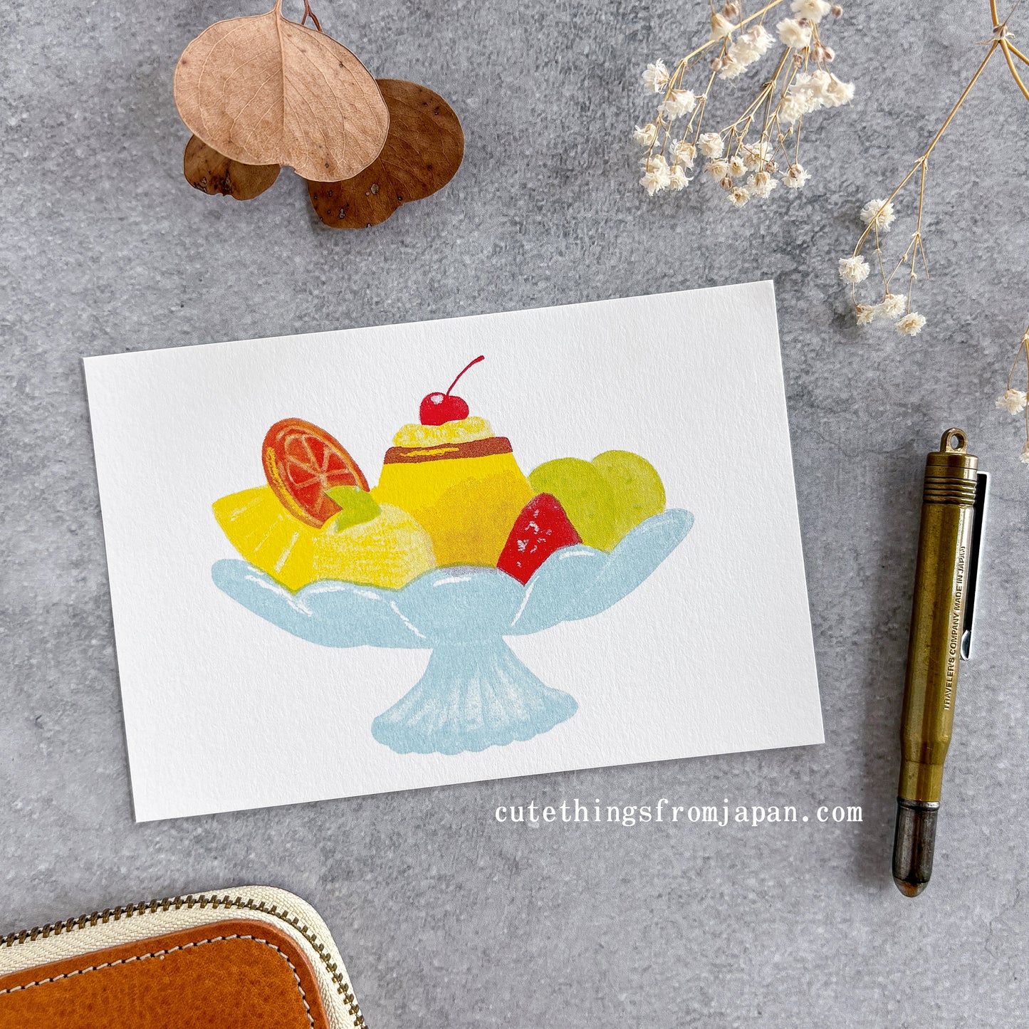 Retro Style Postcard - Pudding