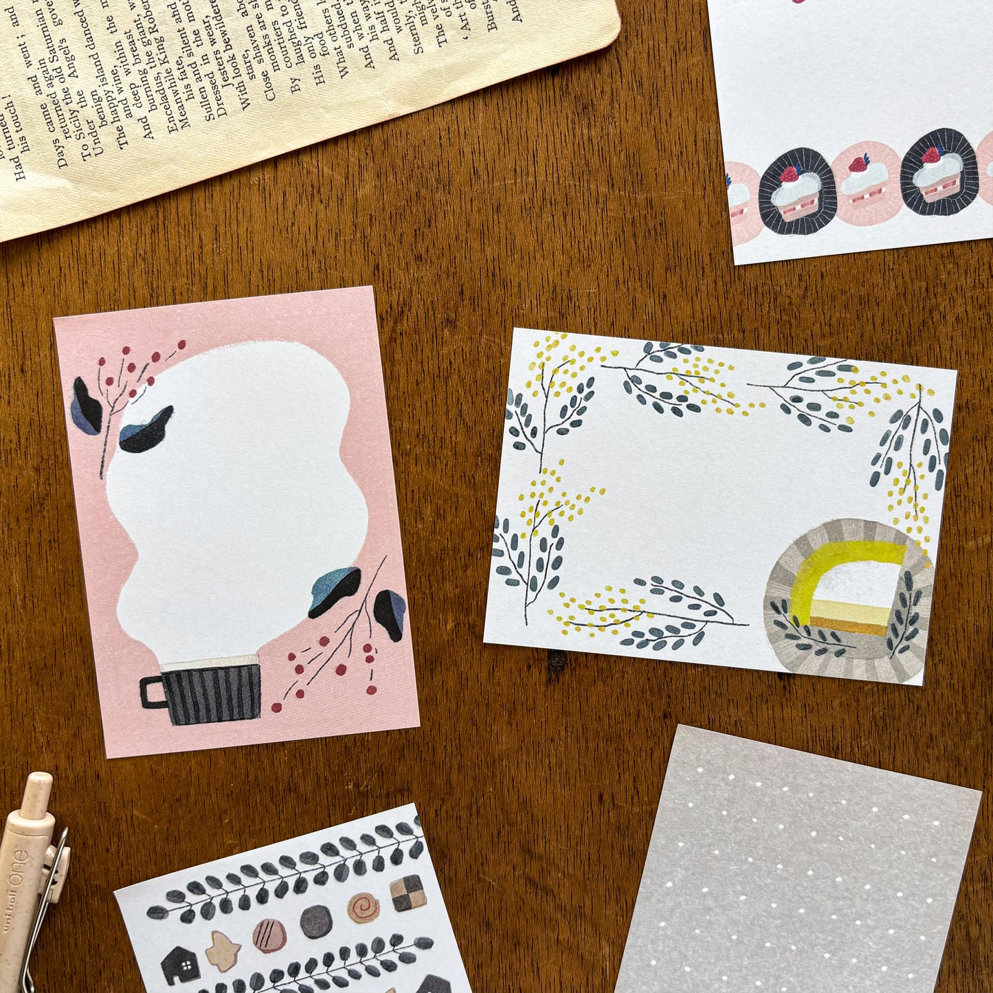 Emi Nakano Memo Pad - Cozy Cafe Time
