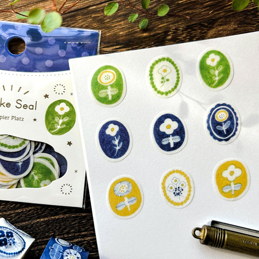 Kurogoma / Flake Stickers - Flowers