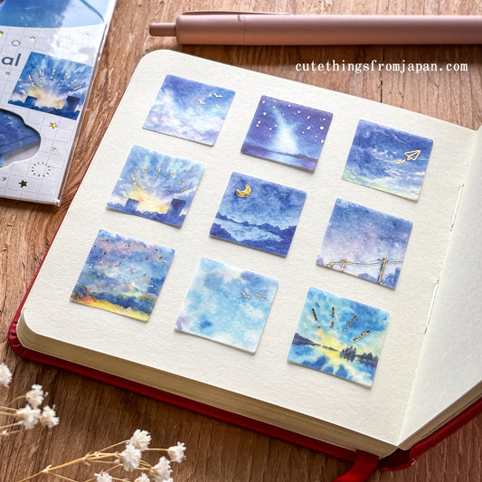 AWA Flake Stickers - Blue Sky