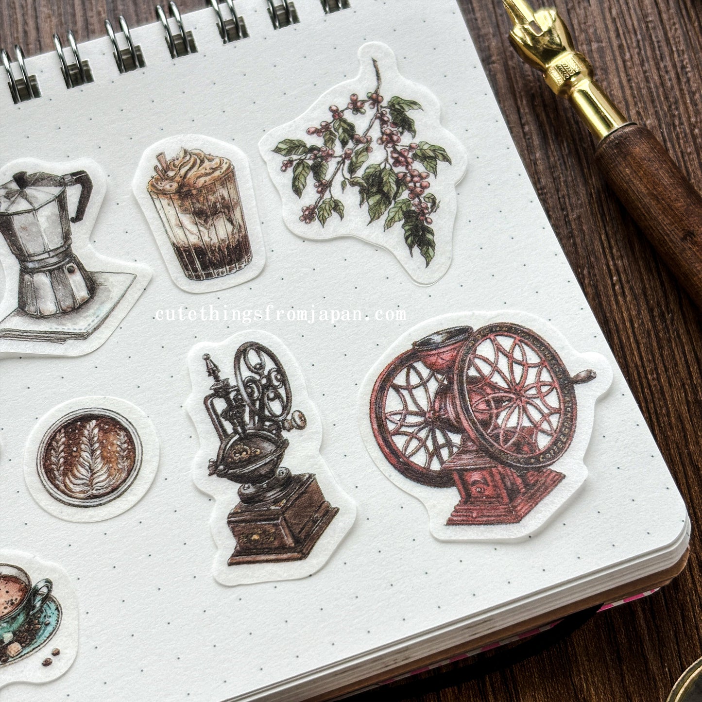 Lin Chia Ning Flake Stickers - Coffee Shop