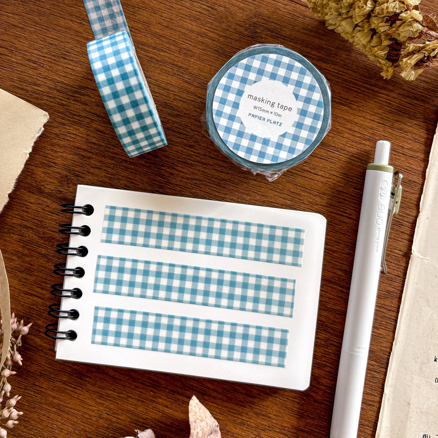 Washi Tape - Checkered (blue)