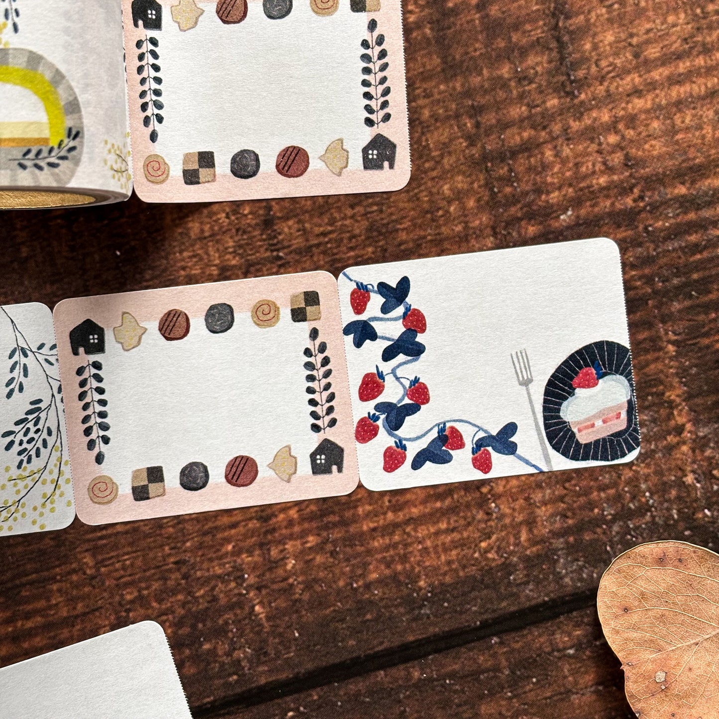 Papier Platz x Emi Nakano Roll Sticky Note - Cafe Time