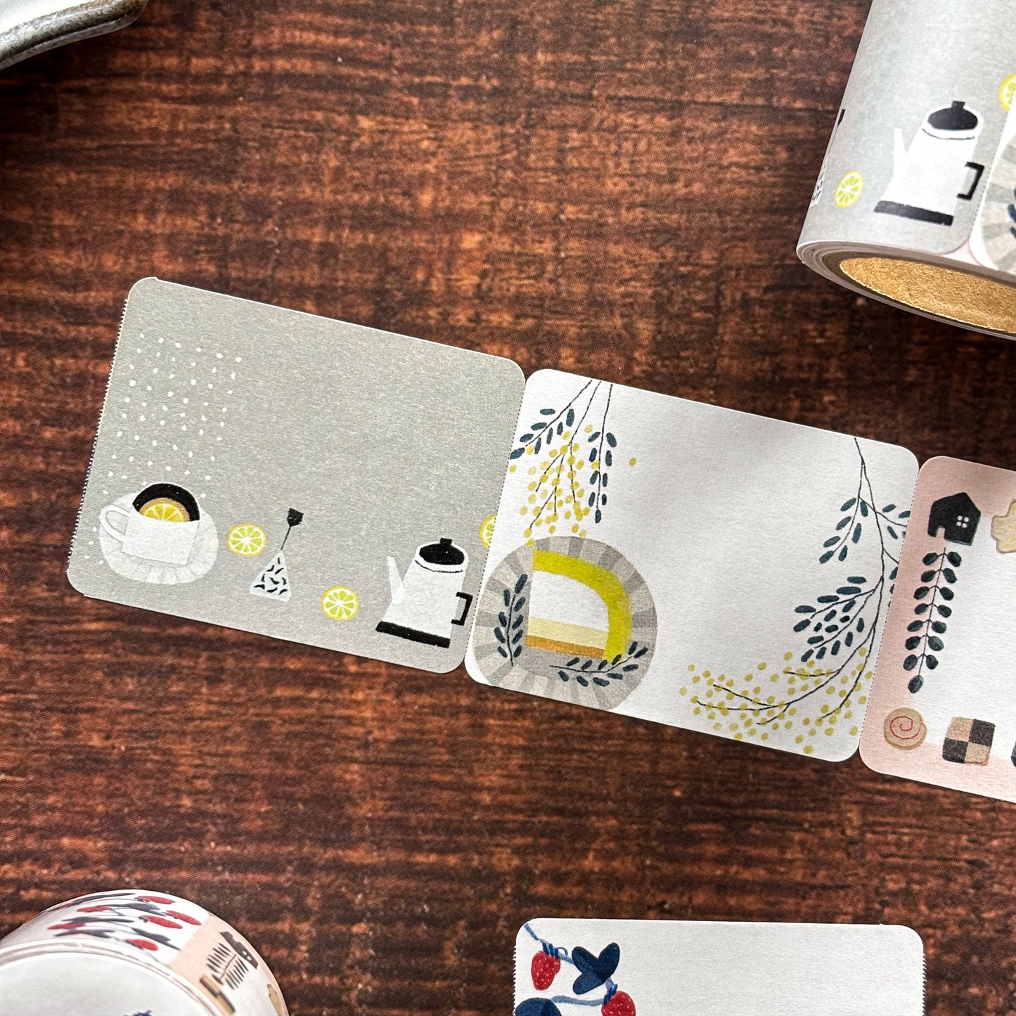 Papier Platz x Emi Nakano Roll Sticky Note - Cafe Time