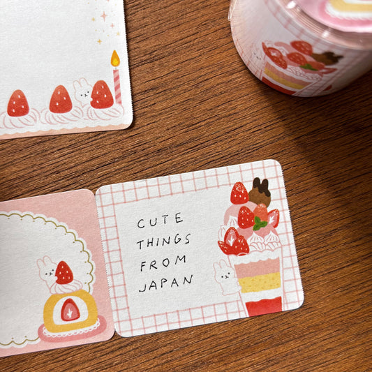 Papier Platz / Roll Sticky Note - Bunny's Starwberry Sweets