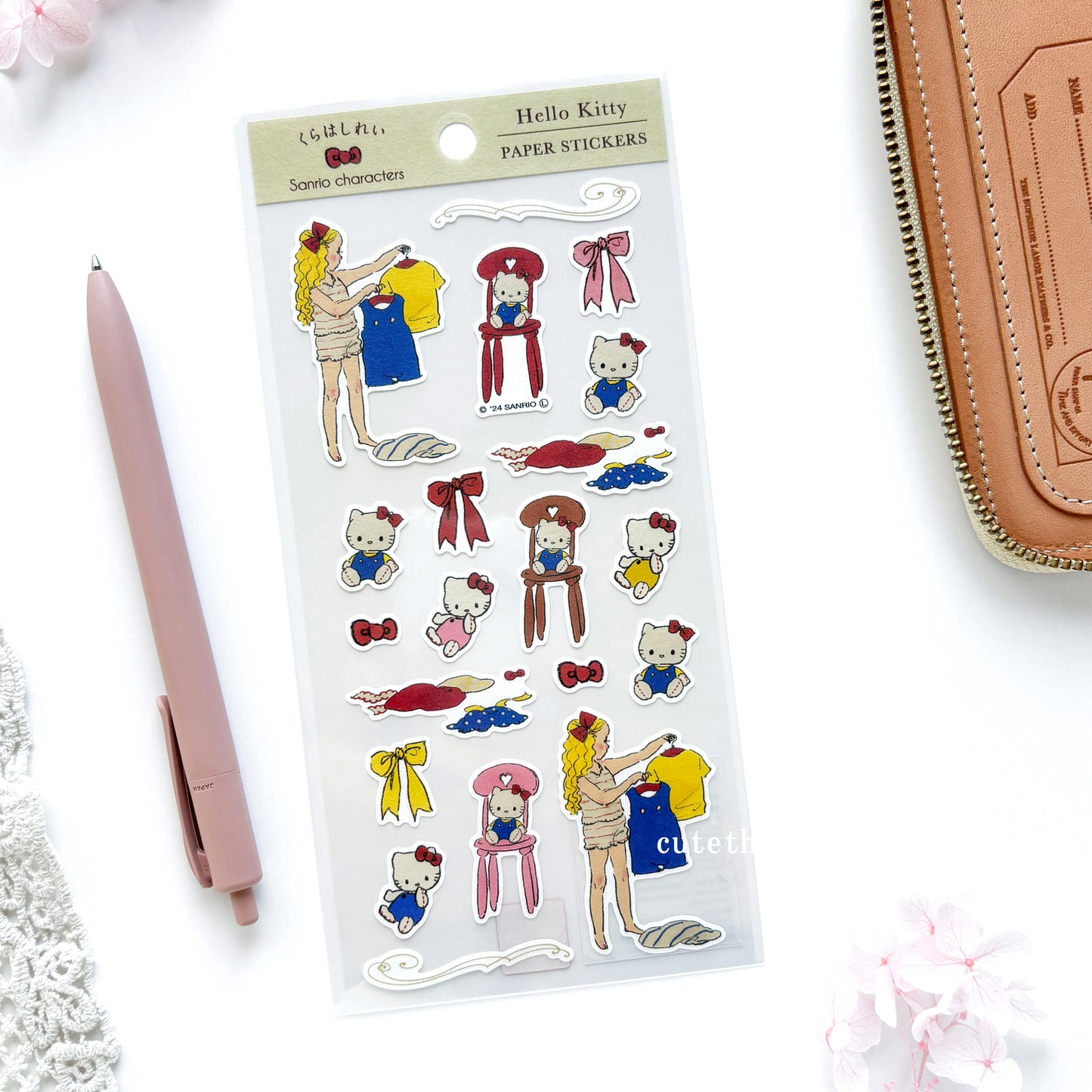 Limited Edition Rei Kurahashi Stickers - Going out with Hello Kitty