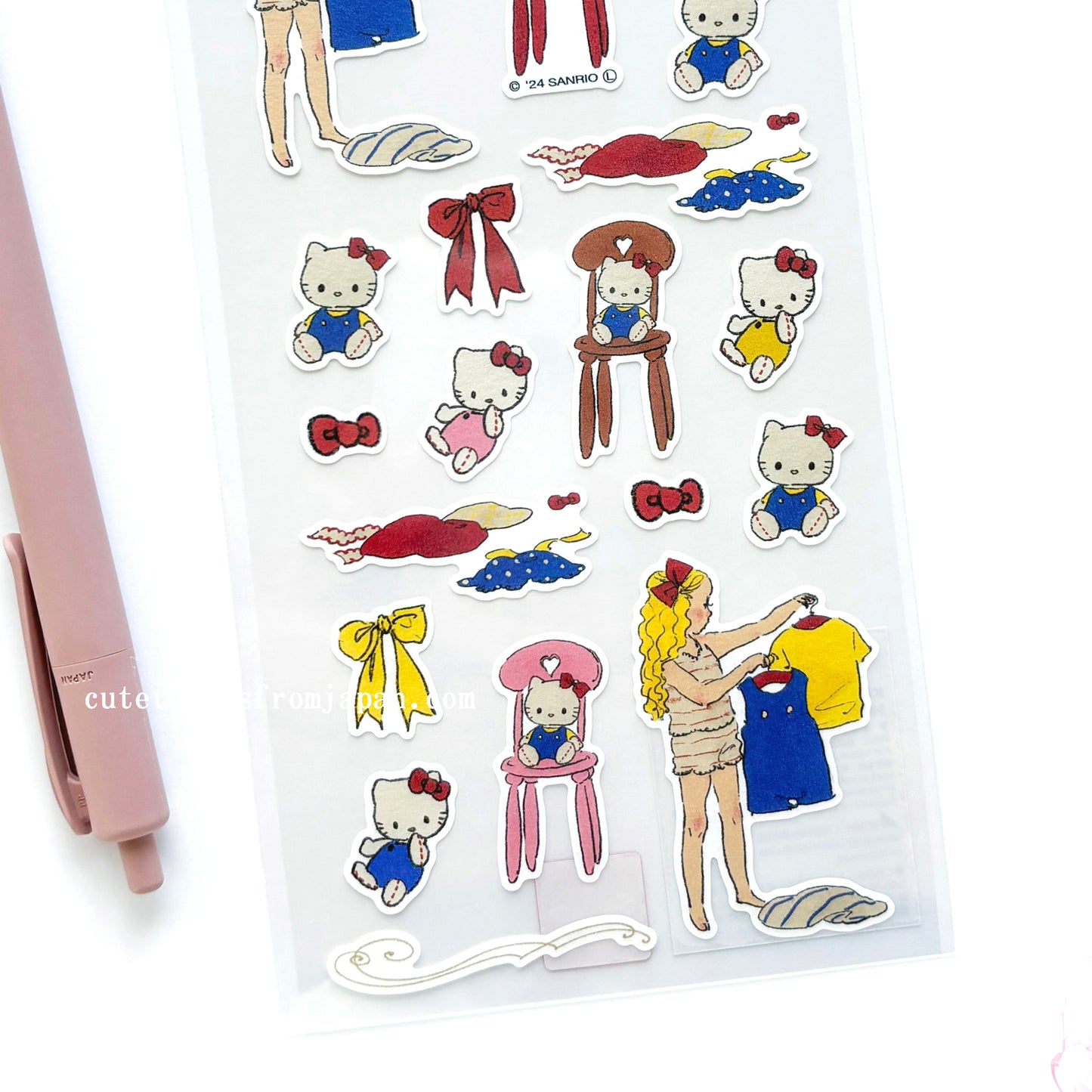 Limited Edition Rei Kurahashi Stickers - Going out with Hello Kitty