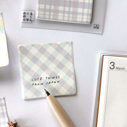 12 Design Sticky Note - Checkered