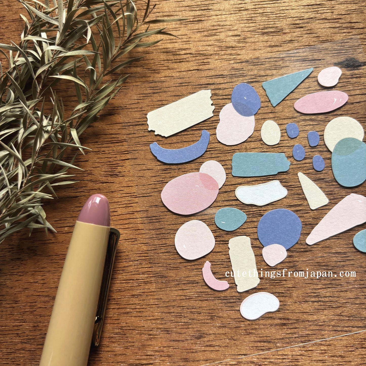 Plain Deco Stickers (3 sheets) - Plain #17