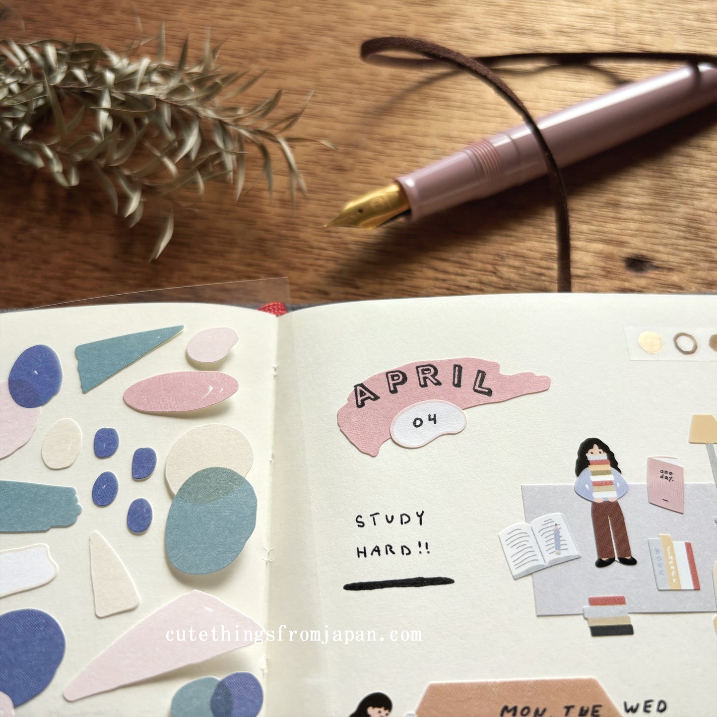 Plain Deco Stickers (3 sheets) - Plain #17