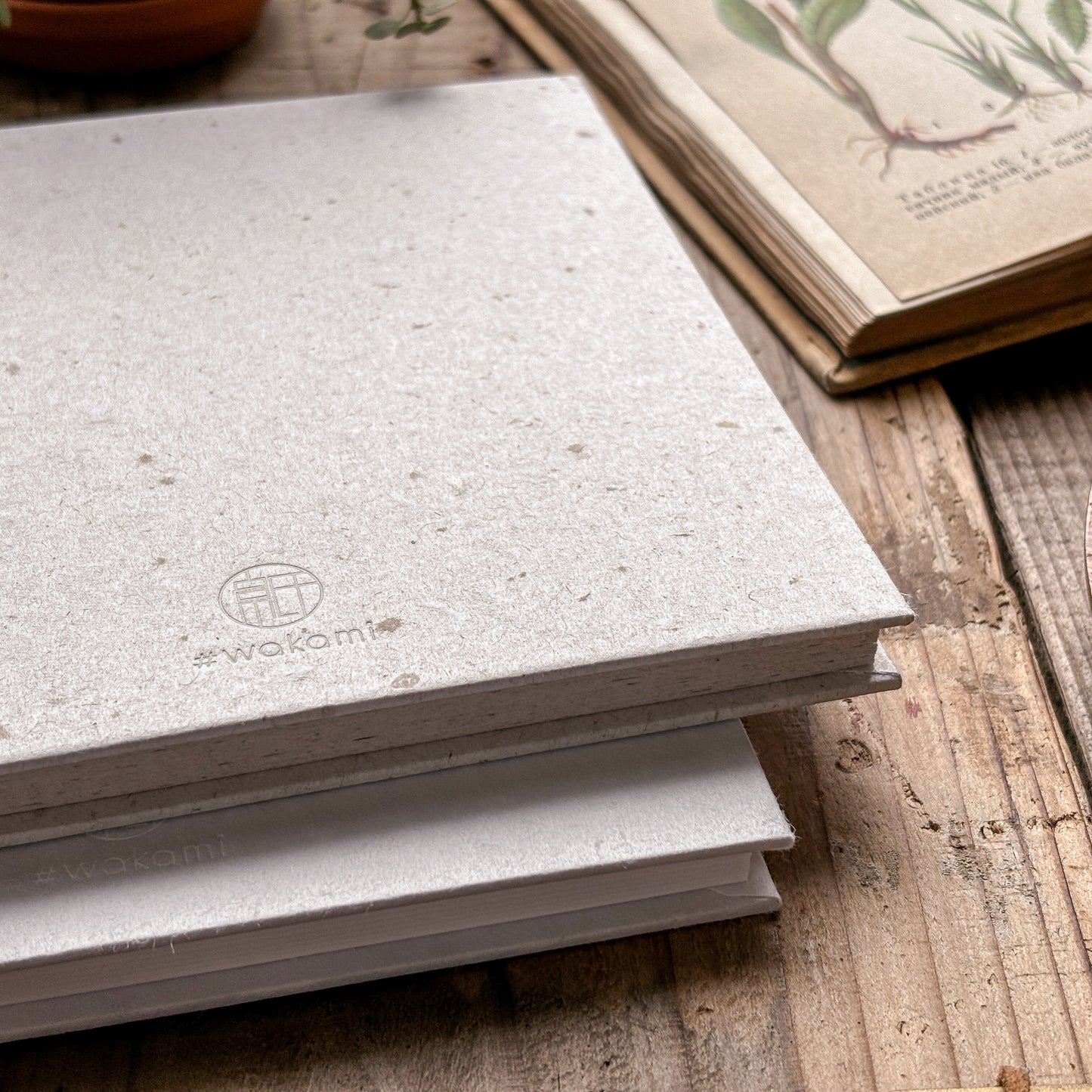 Sutenai 100% Recycled Washi Paper Hardcover Notebook - Square