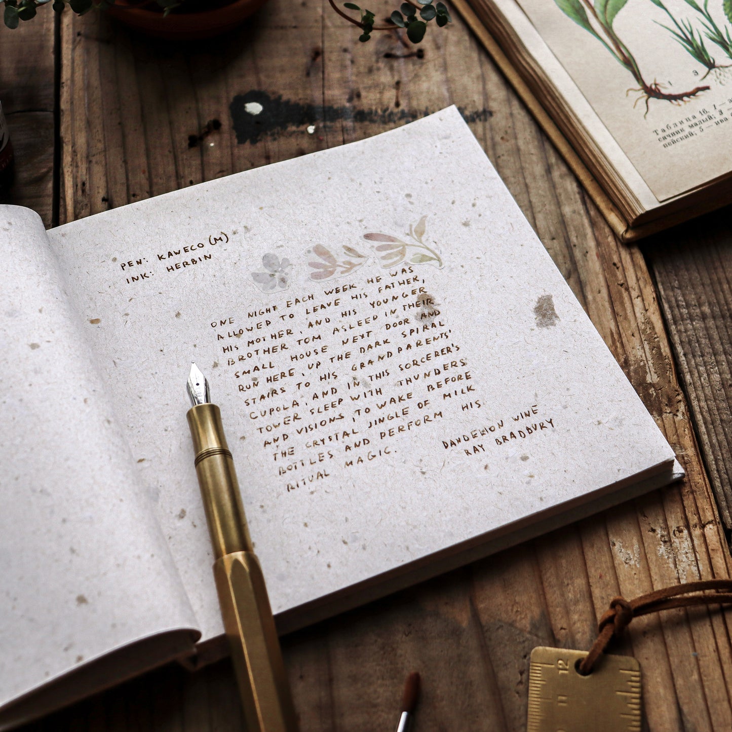 Sutenai 100% Recycled Washi Paper Hardcover Notebook - Square