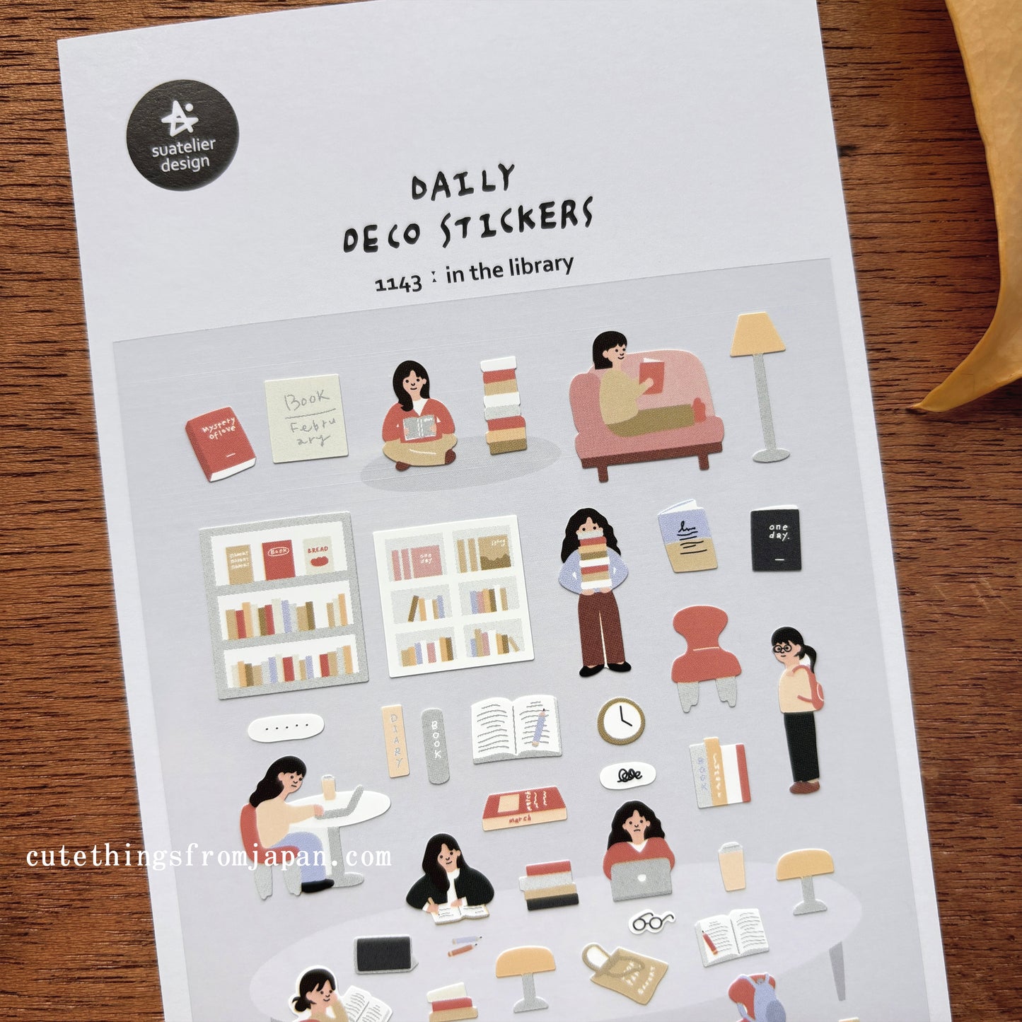 Daily Deco Stickers - in the library
