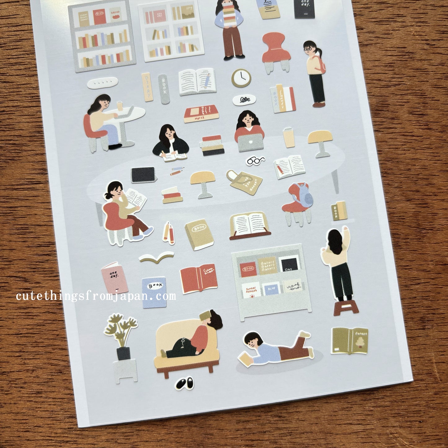Daily Deco Stickers - in the library
