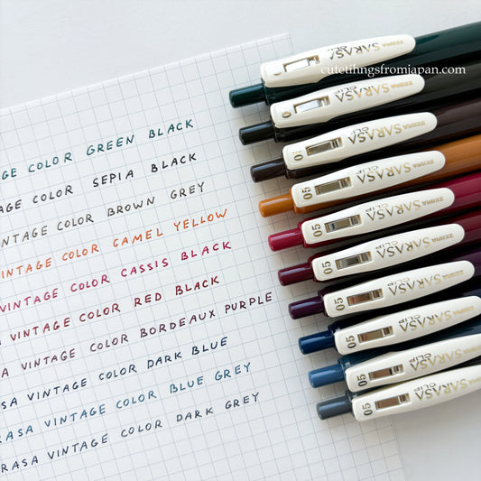 SARASA CLIP Pen - Vintage Colors