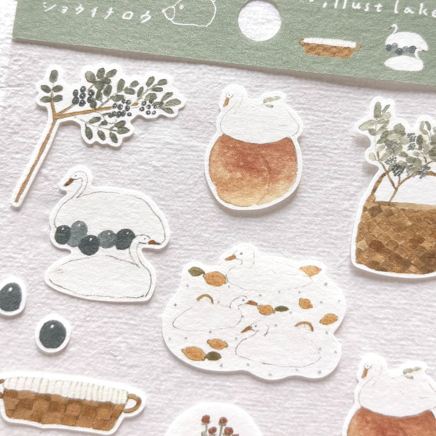 Shoichiro Tobimatsu / Stickers - Swan and Bear