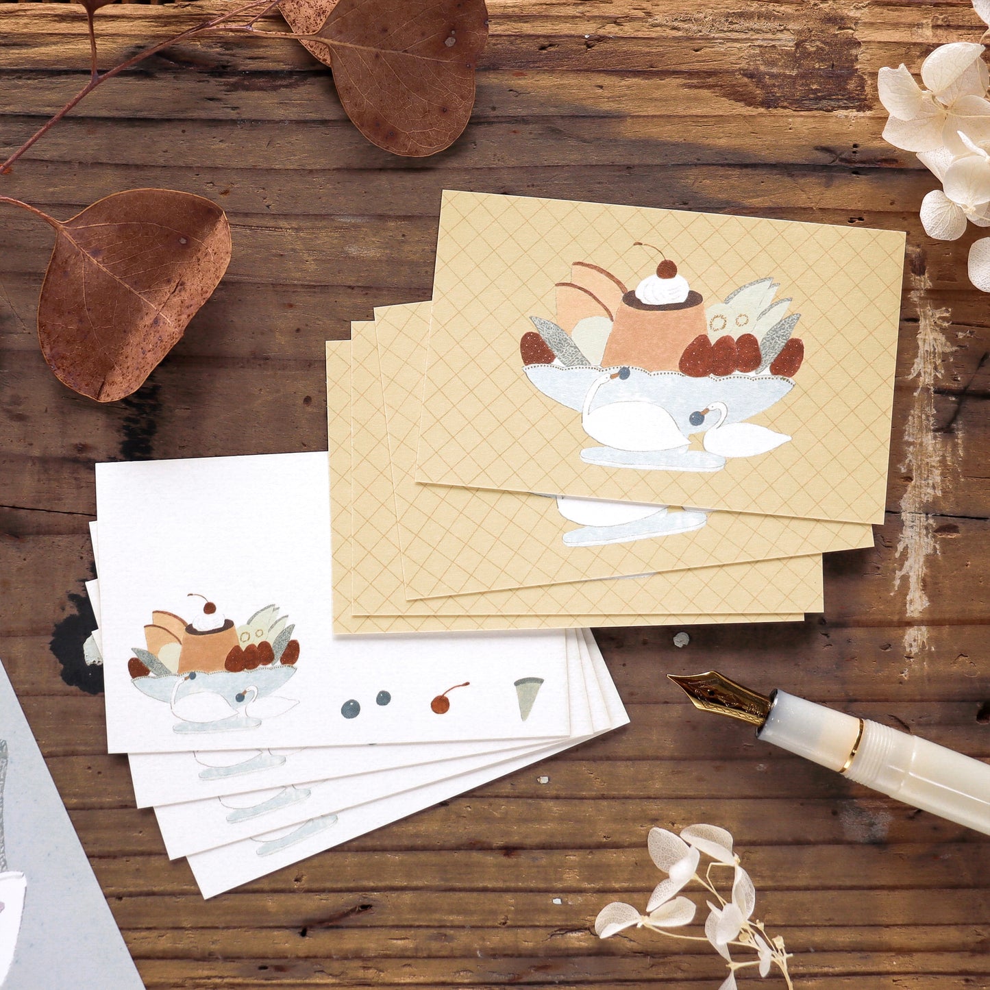 Shoichiro Tobimatsu / Mini Message Card Set - Pudding a la mode