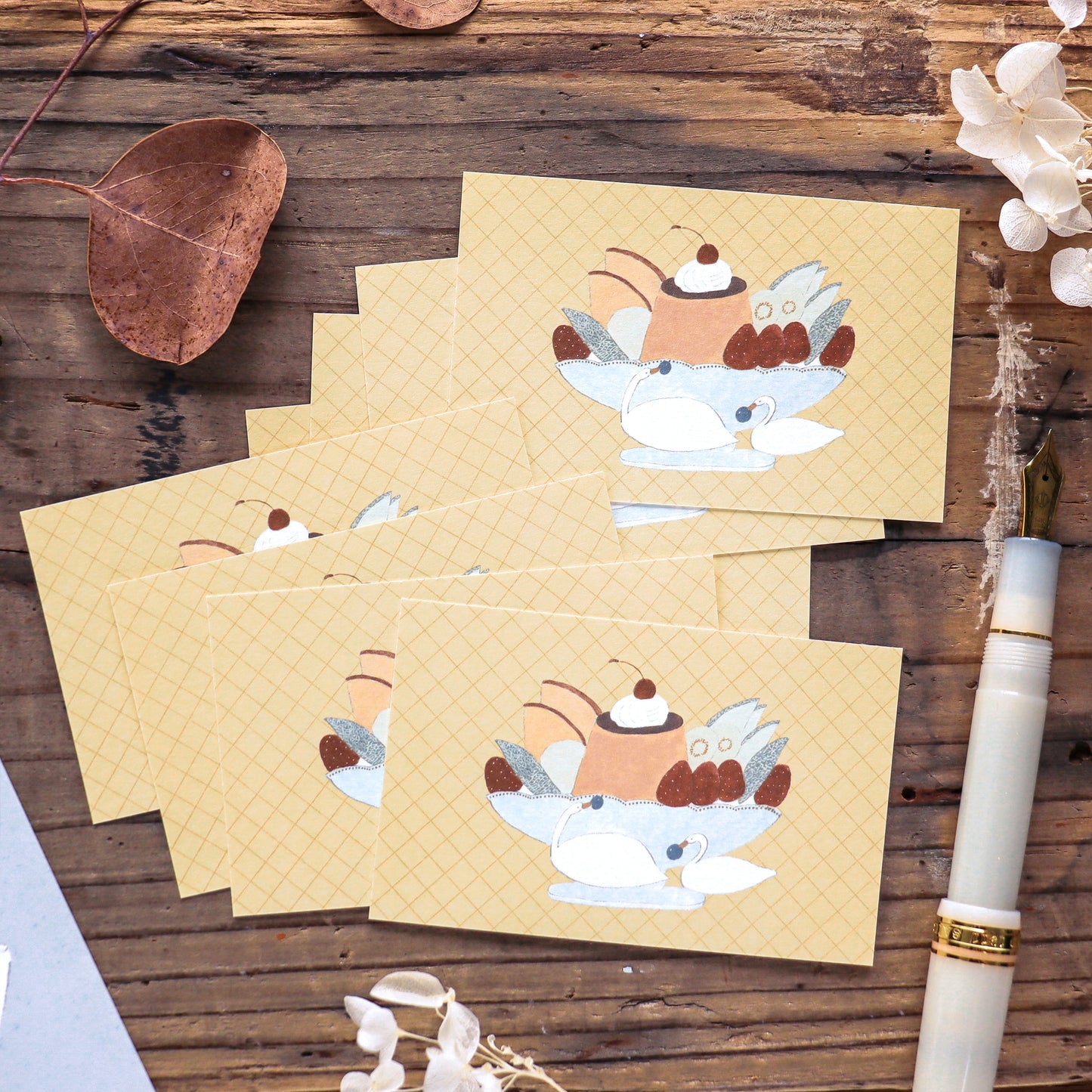 Shoichiro Tobimatsu / Mini Message Card Set - Pudding a la mode